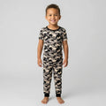 Camo Halloween Ghost Bamboo Two Piece Short Sleeve Pajama Set