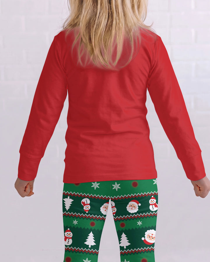 Merry Reindeer Bamboo Two Piece Long Sleeve Pajama Set