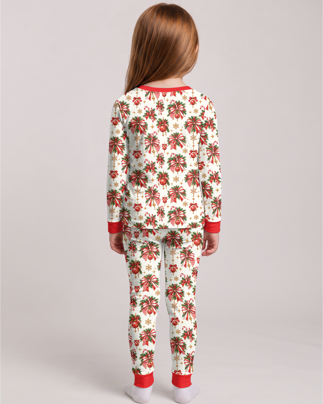 Coquette Floral Jesus Is The Reason Mommy And Me Matching Bamboo Two Piece Long Sleeve Pajama Set