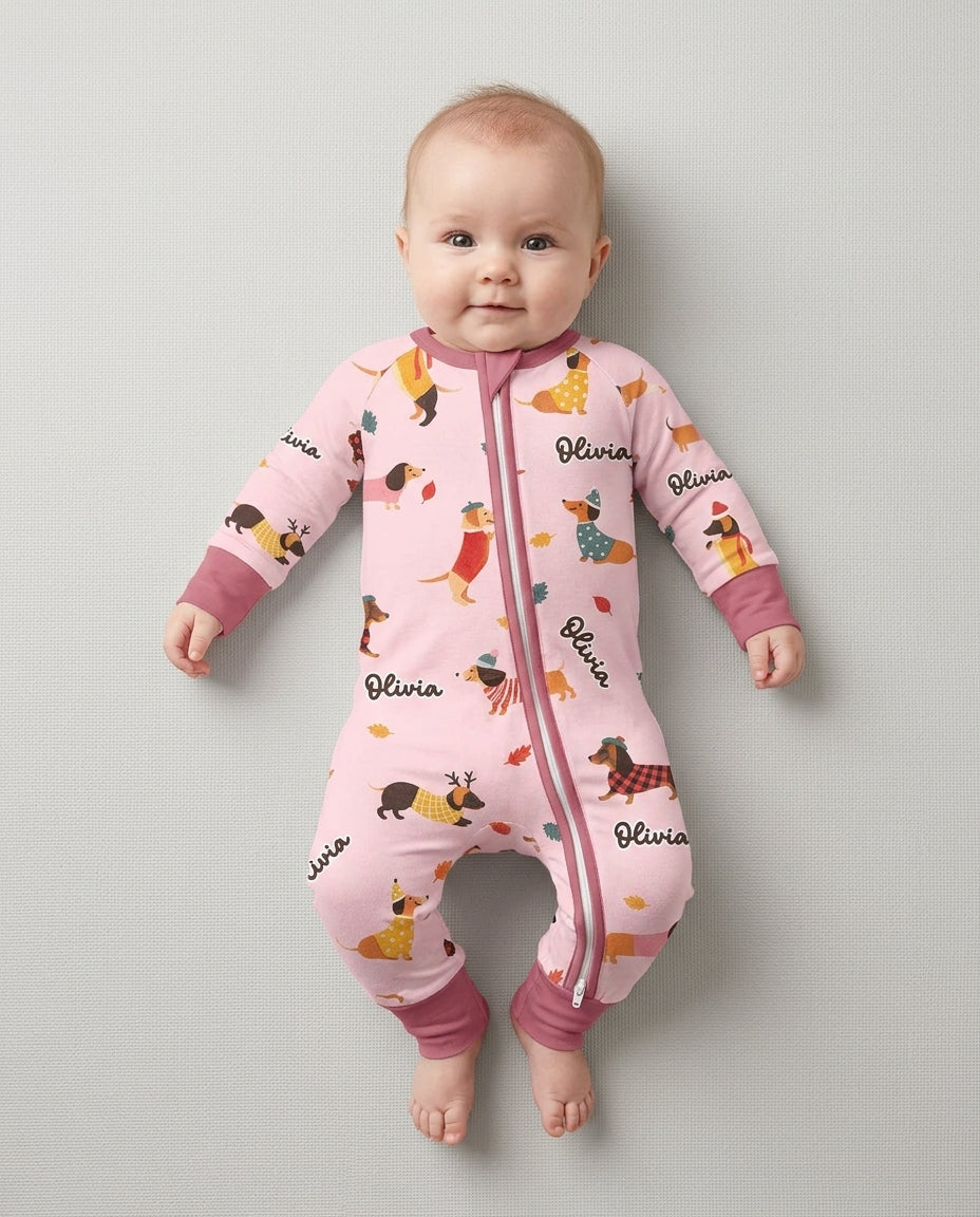 Autumn Dachshund Kids Bamboo Convertible Zippy