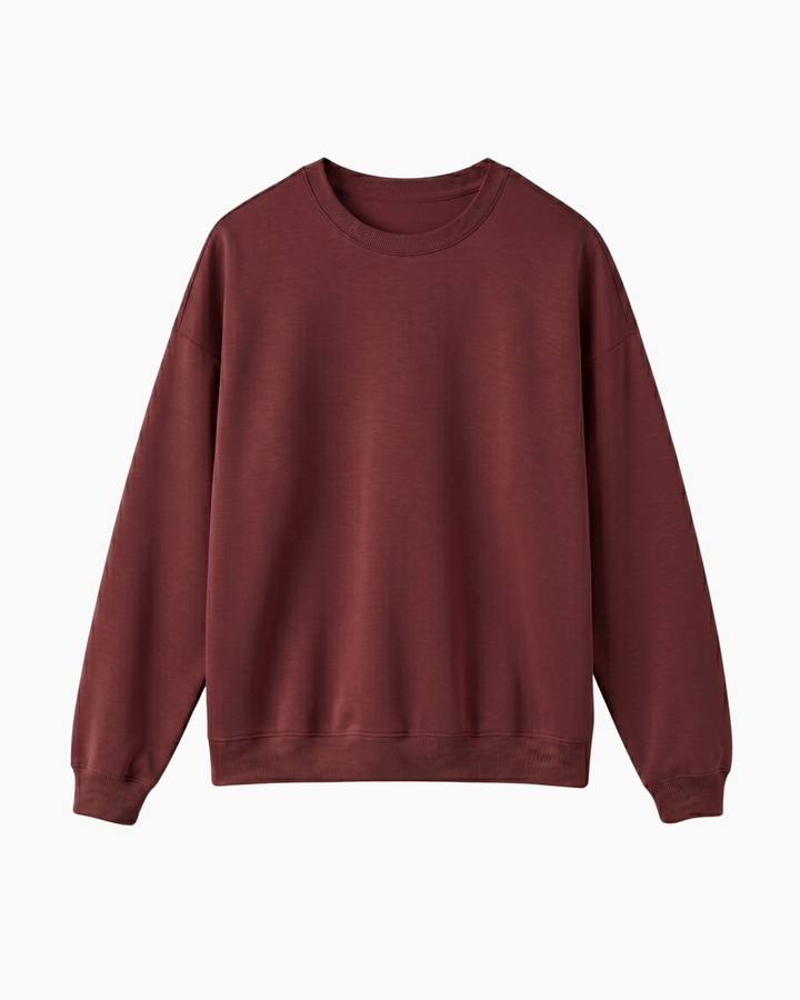 Solid Color Bamboo Adult Crewneck Sweatshirt