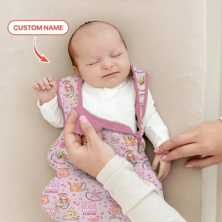 Mermaid God Says I Am Custom Name Sleep Bag , Mermaid God Says I Am Custom Name Sleep Bag - XS / 0.5 TOG
