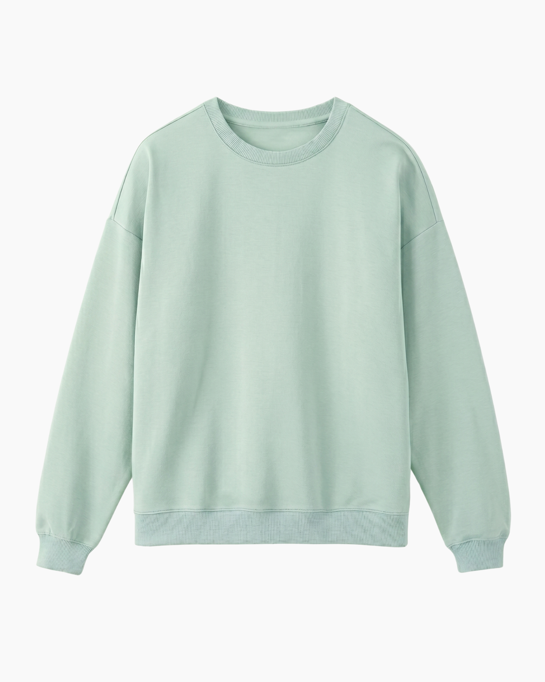 Solid Color Bamboo Adult Crewneck Sweatshirt