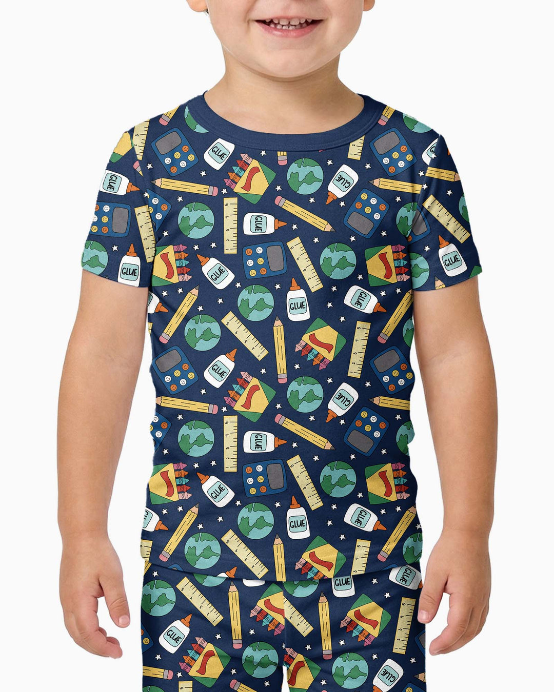 CUSTOM Template Bamboo Two Piece Short Sleeve Pyjamas Set