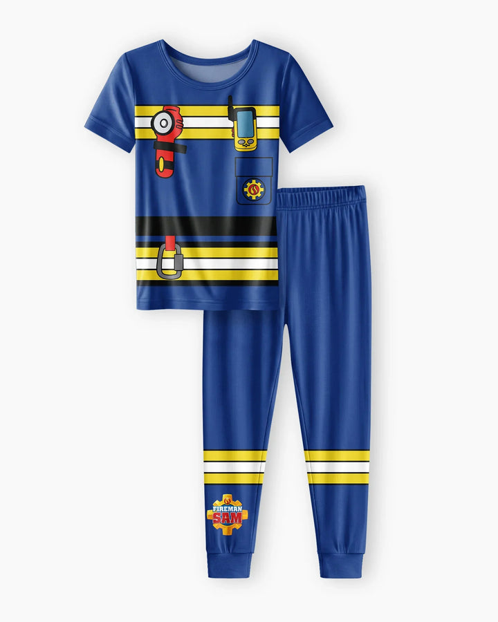 Future Fireman Crew Bamboo Two Piece Short Sleeve Pajama Set
