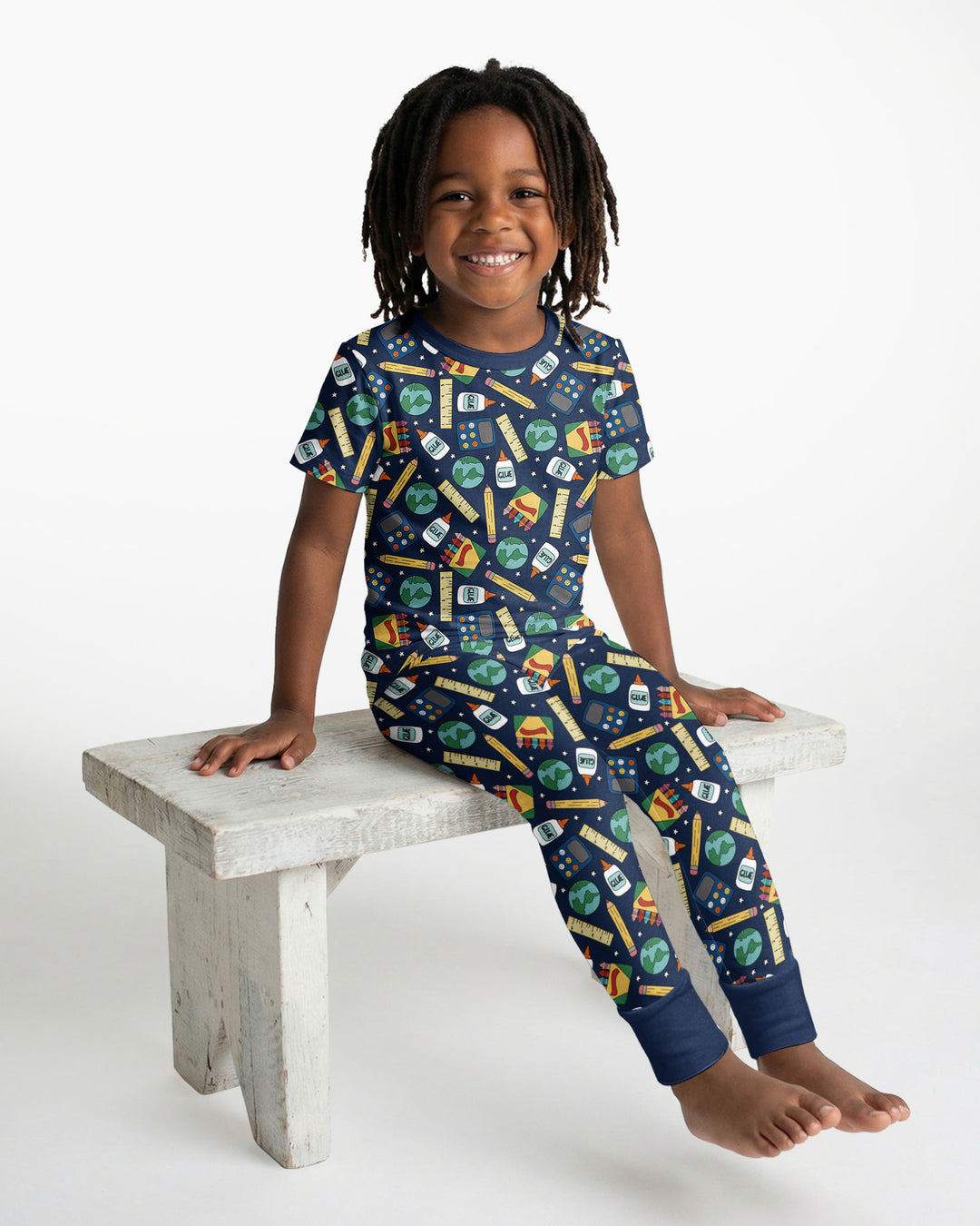 CUSTOM Template Bamboo Two Piece Short Sleeve Pyjamas Set