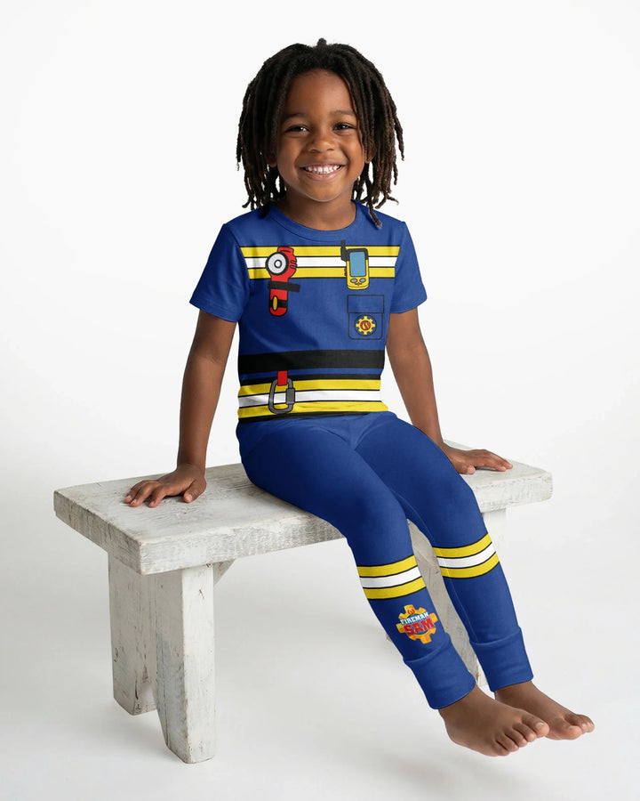 Future Fireman Crew Bamboo Two Piece Short Sleeve Pajama Set