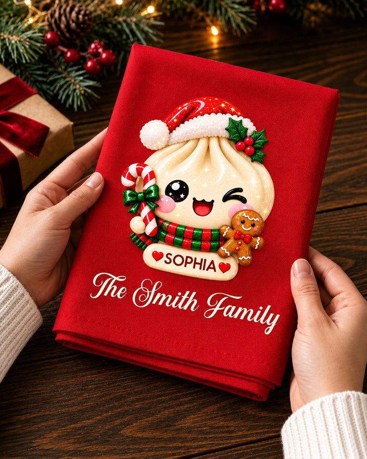 Dumpling Family Cotton Napkin