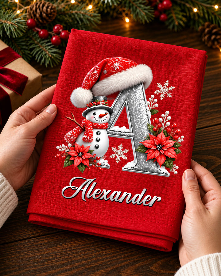Snowman Cotton Napkin