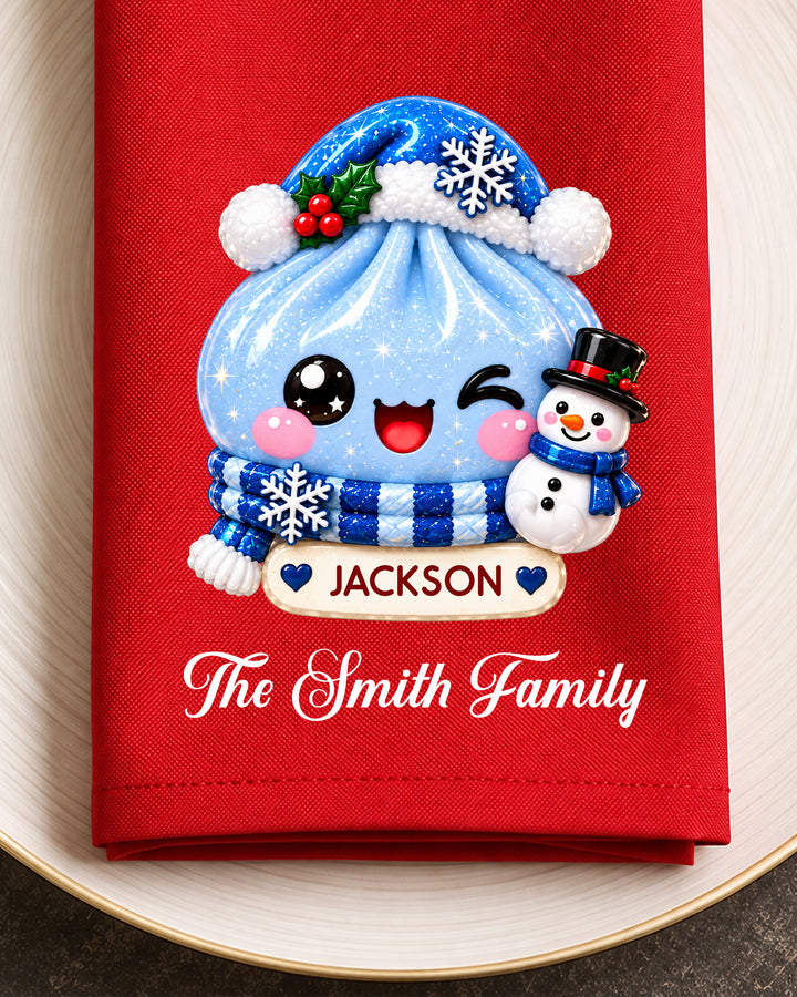 Dumpling Family Cotton Napkin