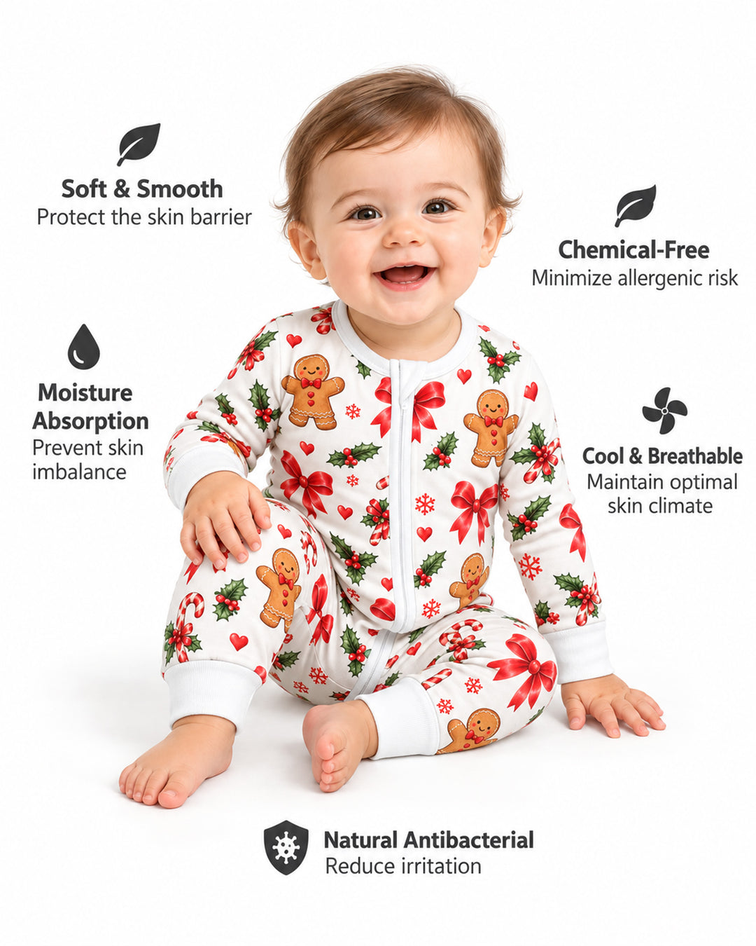 Gingerbread Cuddles Bamboo Convertible Zippy