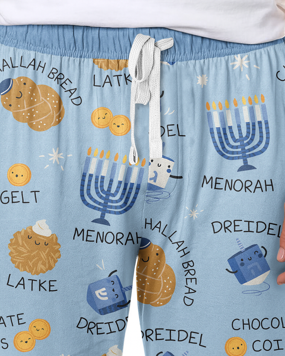 Hanukkah Family Matching  Bamboo Men's Pajama Set