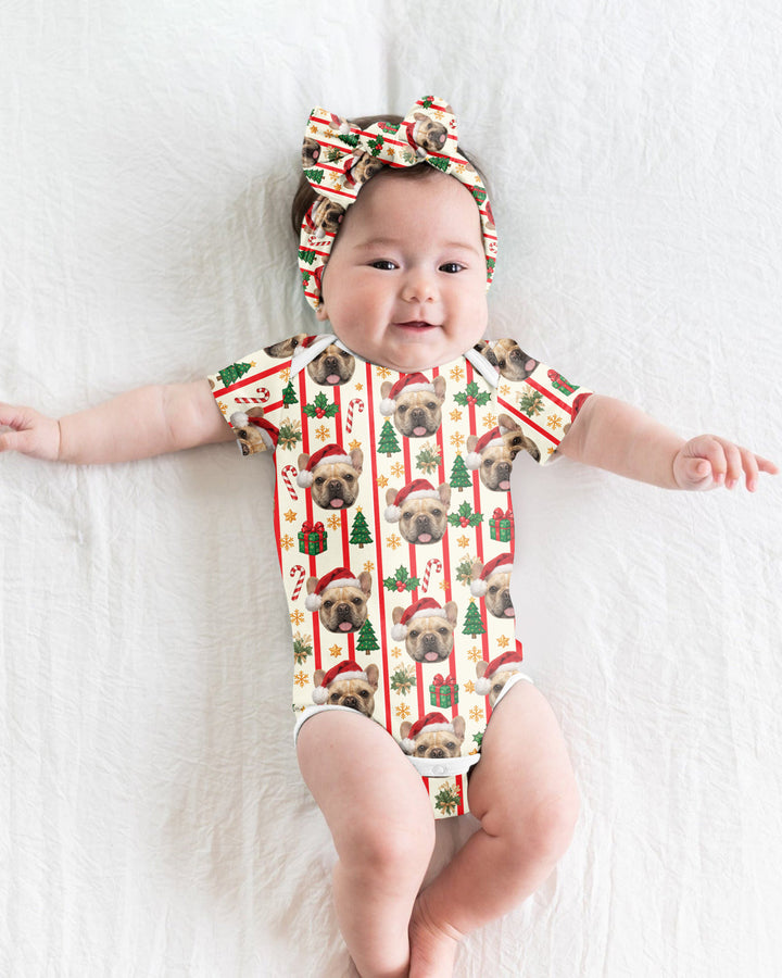 Santa Paws Cuddles Bamboo Bodysuit