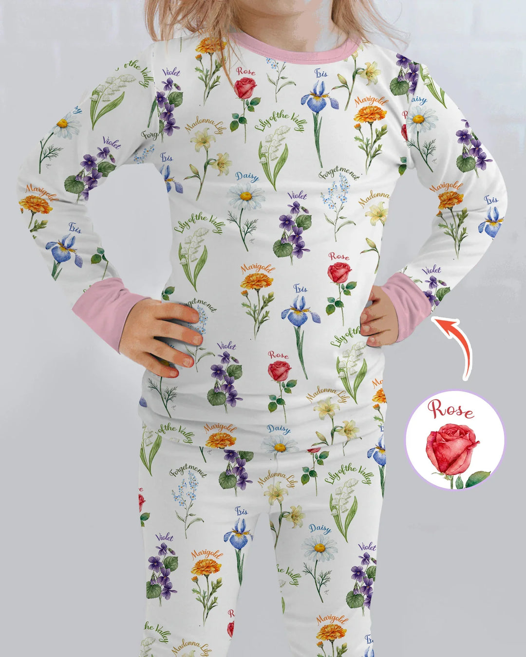 Marian Garden Bamboo Two Piece Long Sleeve Pajama Set