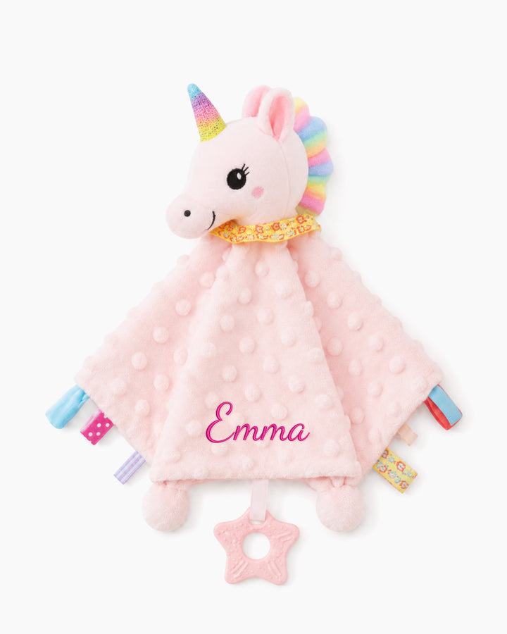 Minky Dot Lovey Baby Security Blanket