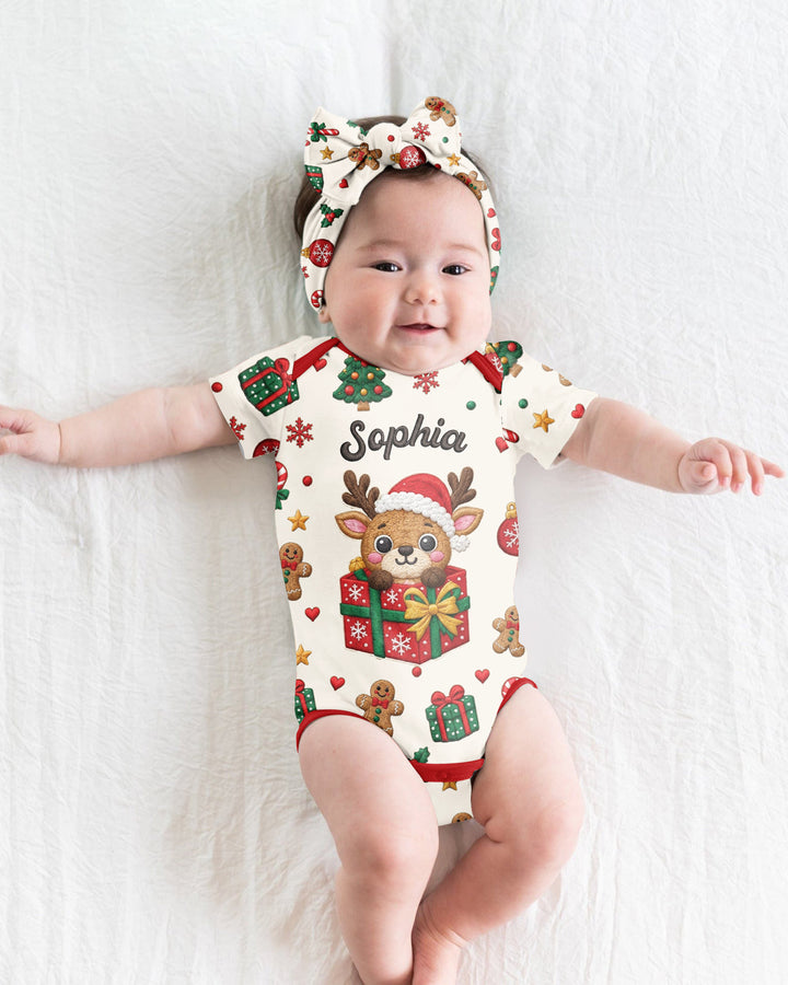 Little Reindeer Surprise Bamboo Bodysuit