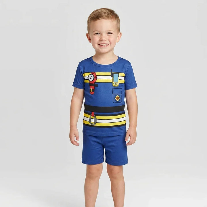 Template Bamboo Two Piece Short Sleeve Shorts Pyjamas Set