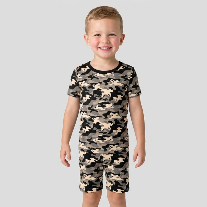 Template Bamboo Two Piece Short Sleeve Shorts Pyjamas Set