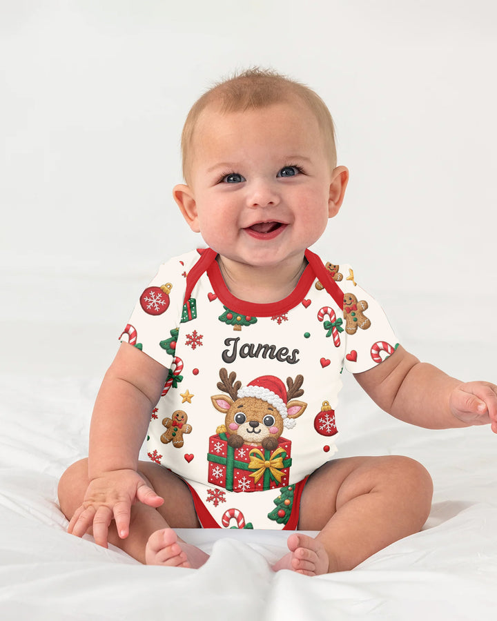 Little Reindeer Surprise Bamboo Bodysuit