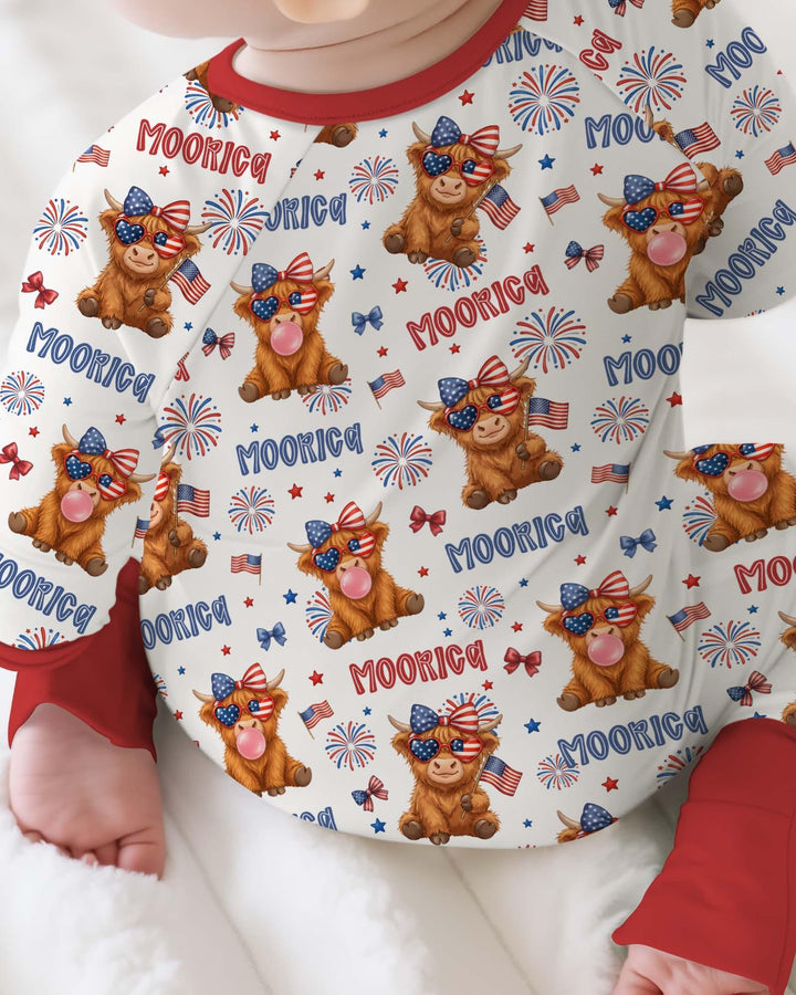 Moo-Rica Cowgirl Bamboo Convertible Zippy