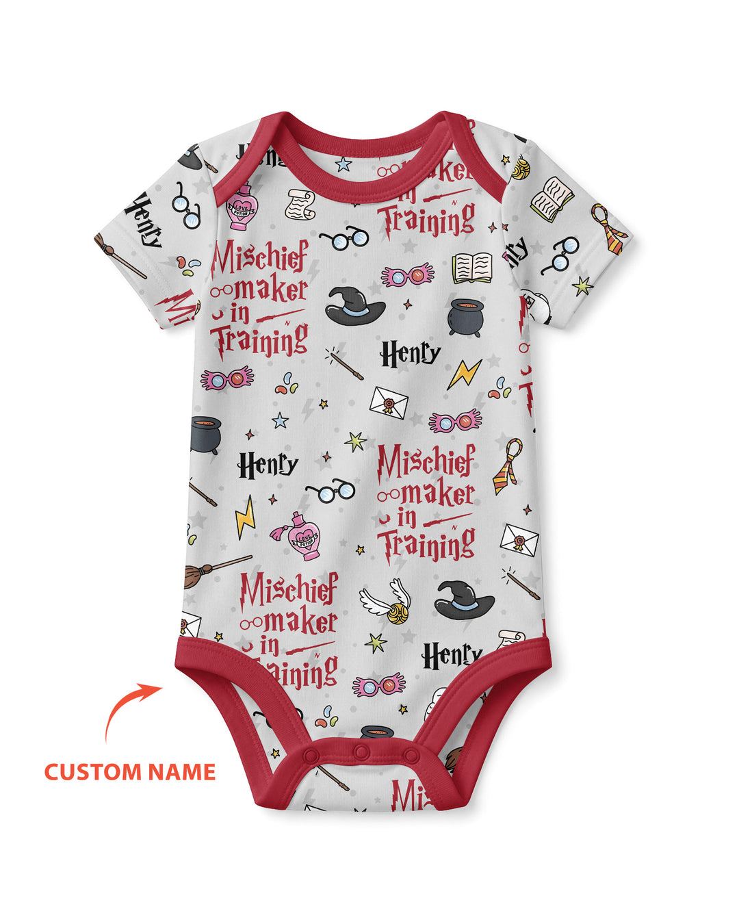 Custom Name Mischief Maker In Training Bamboo Bodysuit