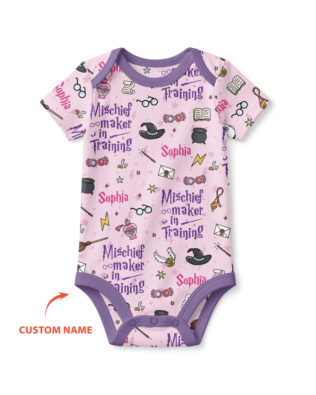 Custom Name Mischief Maker In Training Bamboo Bodysuit