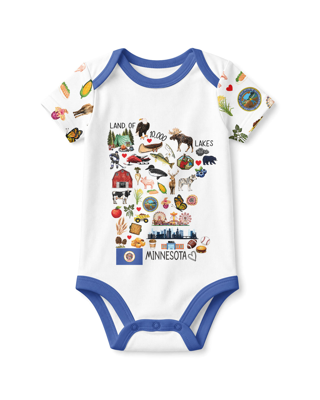 Minnesota Lover Family Matching Bamboo Bodysuit