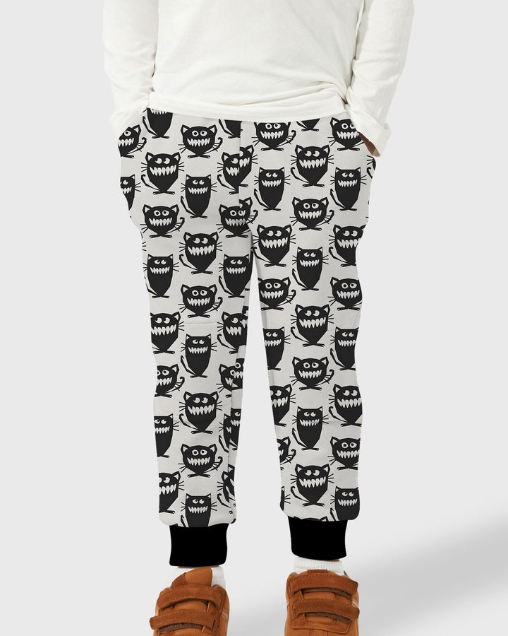 Halloween Monster Cats Bamboo Jogger