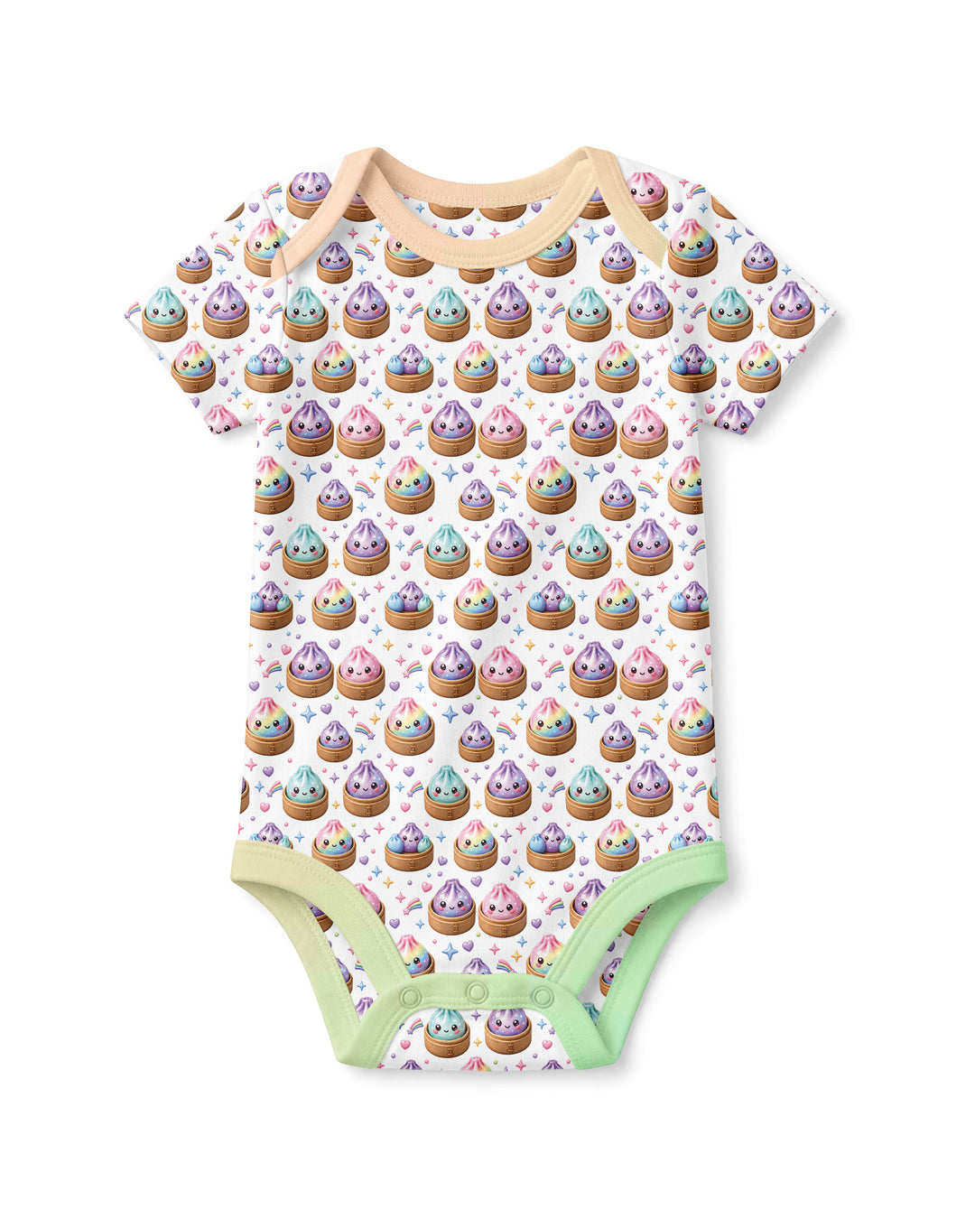Cute Glitter Dumpling Bamboo Bodysuit