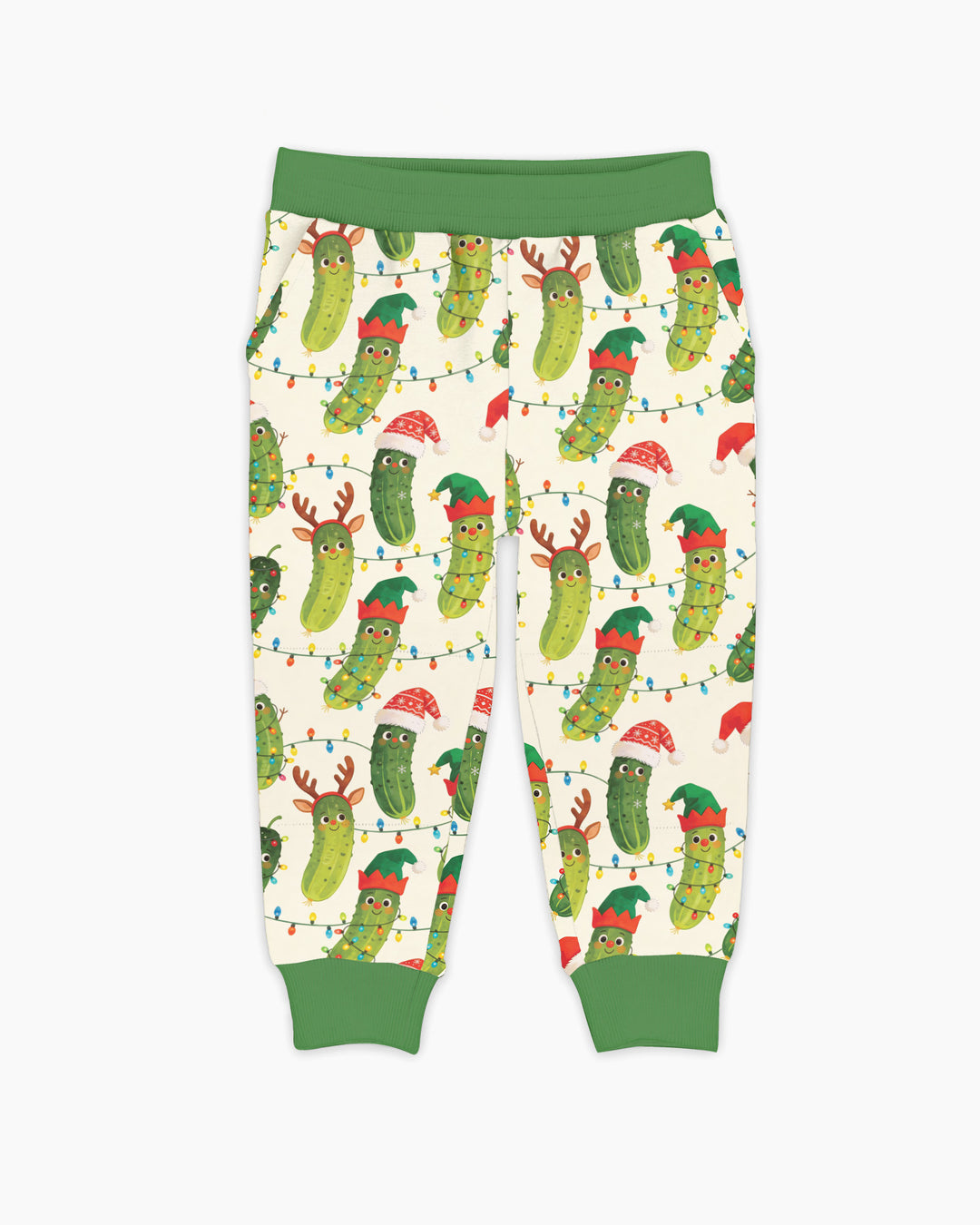 Cheerful Christmas Pickle Bamboo Jogger