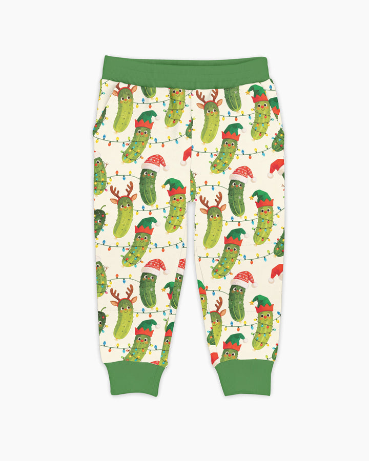 Cheerful Christmas Pickle Bamboo Jogger