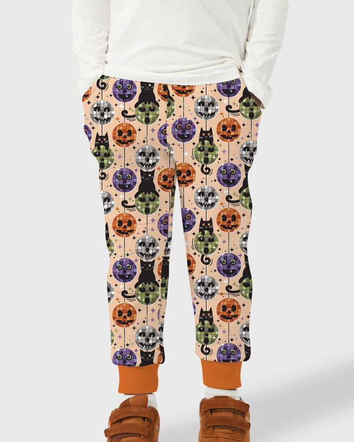 Groovy Halloween Disco Cat Bamboo Jogger