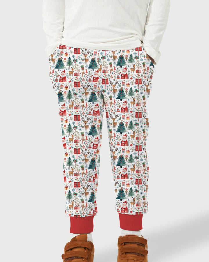 Christmas Tree Santa Bamboo Jogger