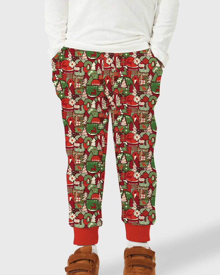 Christmas Time Mosaic Bamboo Jogger