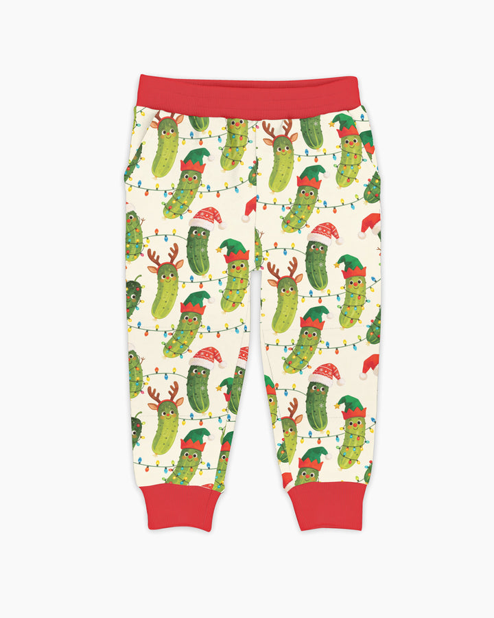 Cheerful Christmas Pickle Bamboo Jogger