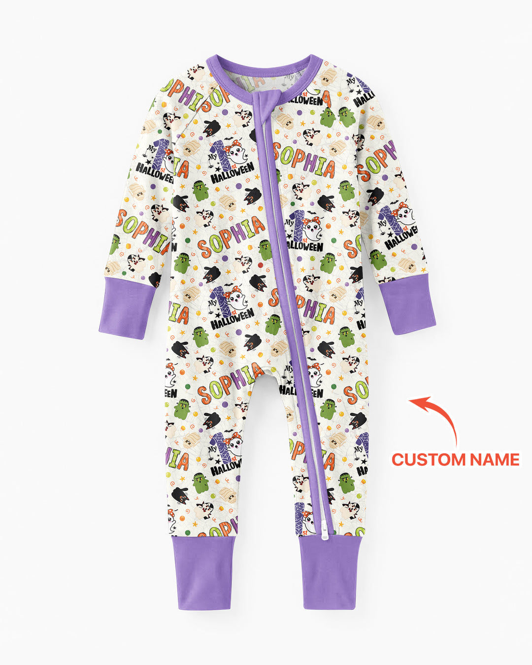 Personalized My First Halloween  Bamboo Convertible Zippy