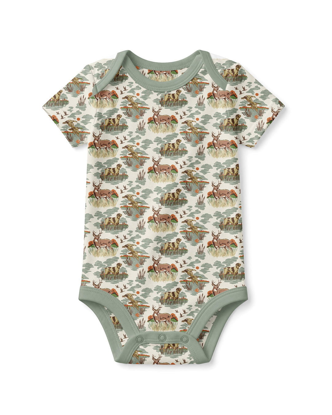 Vintage Hunting Season Daddy& Me Matching Bamboo Bodysuit