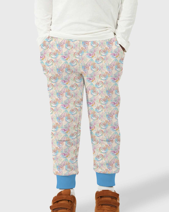 Pastel Halloween Jack O Lanterns Bamboo Jogger