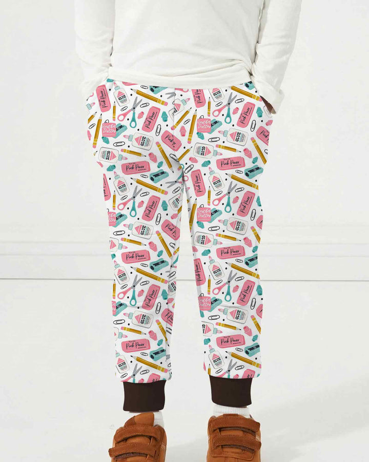 Pink Power School Supplies Bamboo Jogger