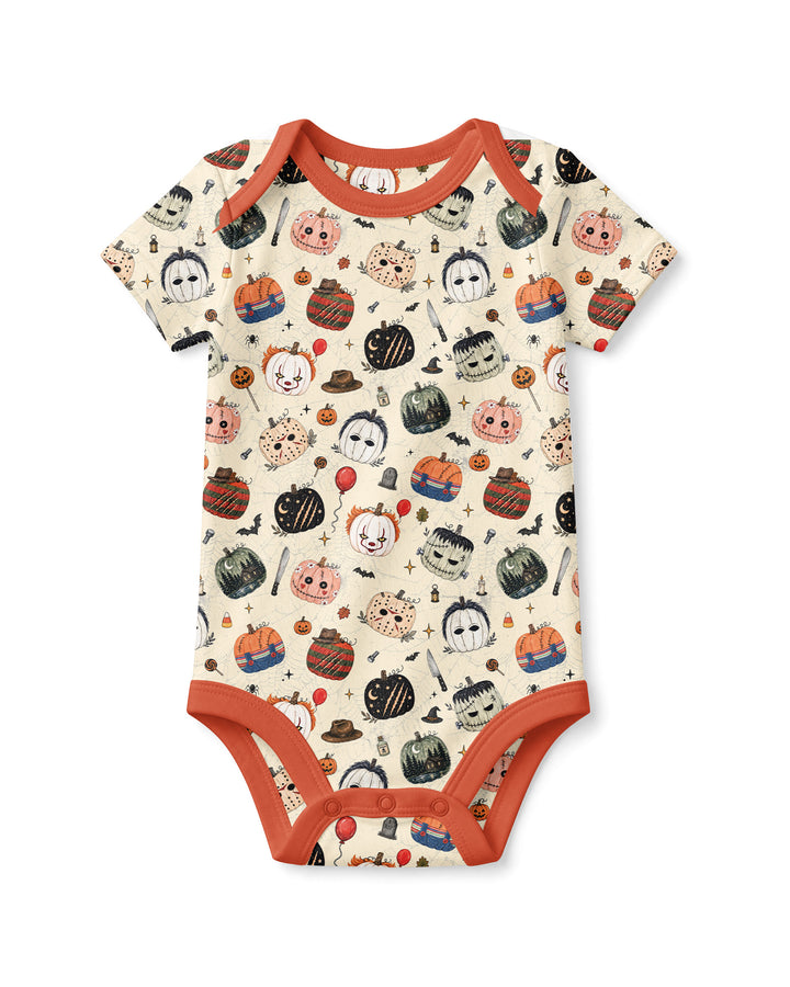 Horror Movie Pumpkins Bamboo Bodysuit
