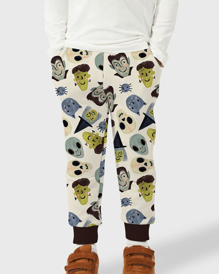 Halloween Face Bamboo Jogger