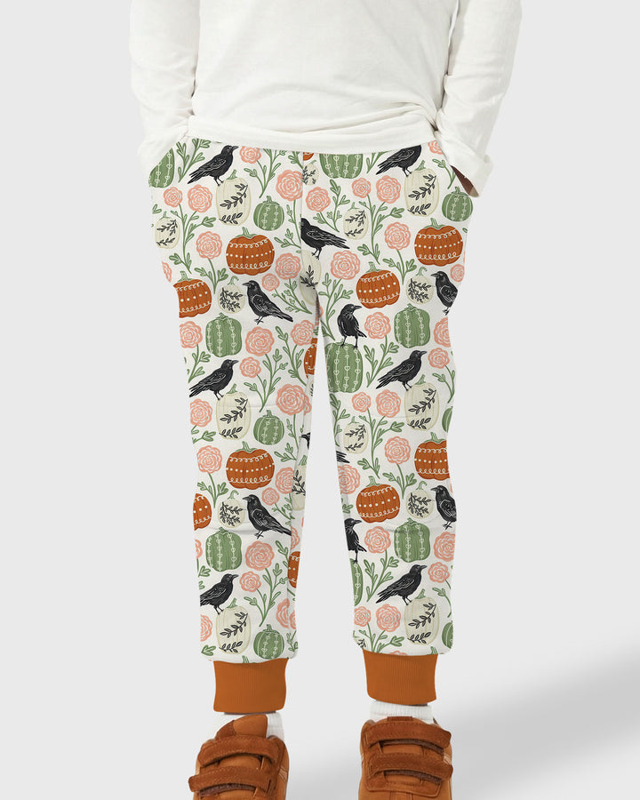 Country Crows with Mums and Pumpkins Bamboo Jogger