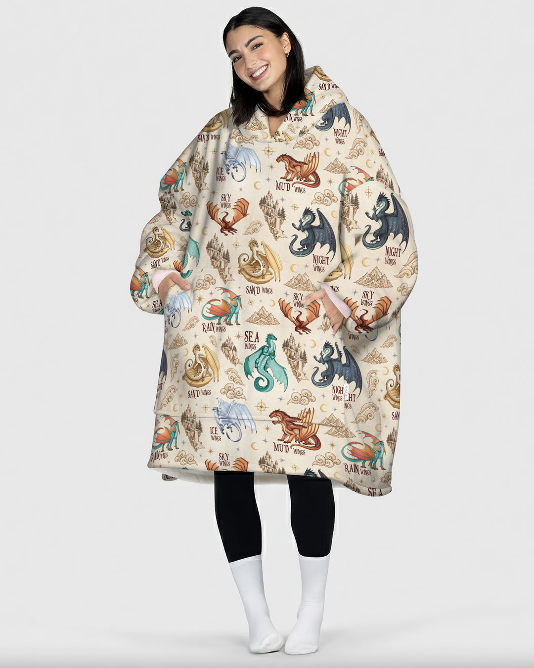 Elemental Dragons Bamboo Blanket Hoodie