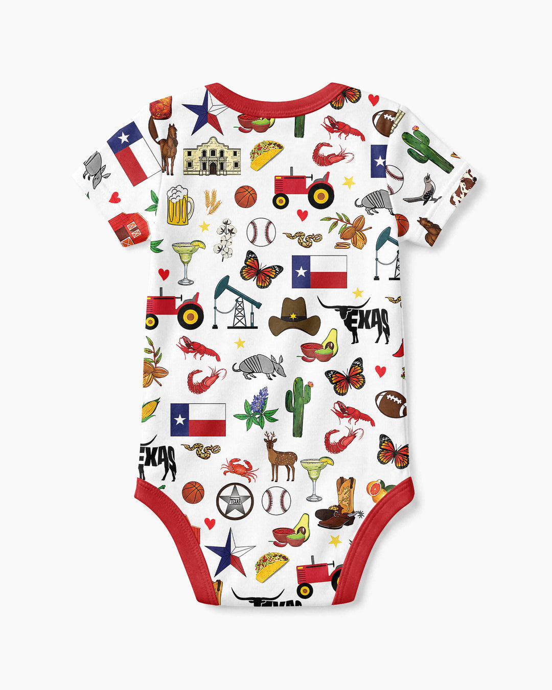 Texas Map  Bamboo Bodysuit