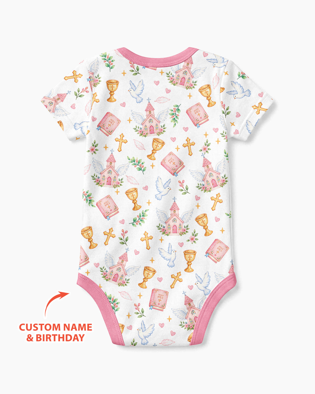 Personalized When I Wake Up It Will Be My Christening Day Bamboo Bodysuit