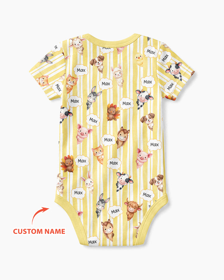 New Kid in Town Custom Name Bamboo Bodysuit