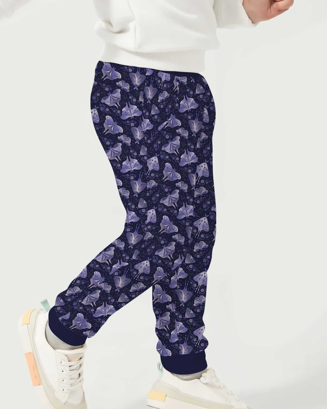 Very Peri Moths Bamboo Jogger
