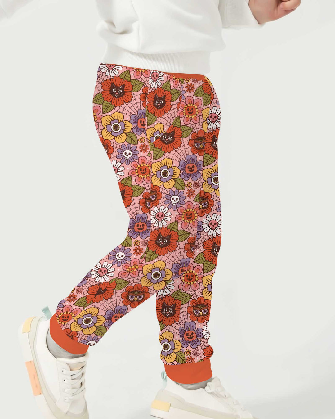 70s Halloween Floral Bamboo Jogger