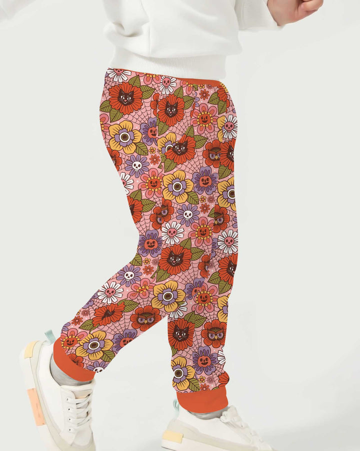 70s Halloween Floral Bamboo Jogger