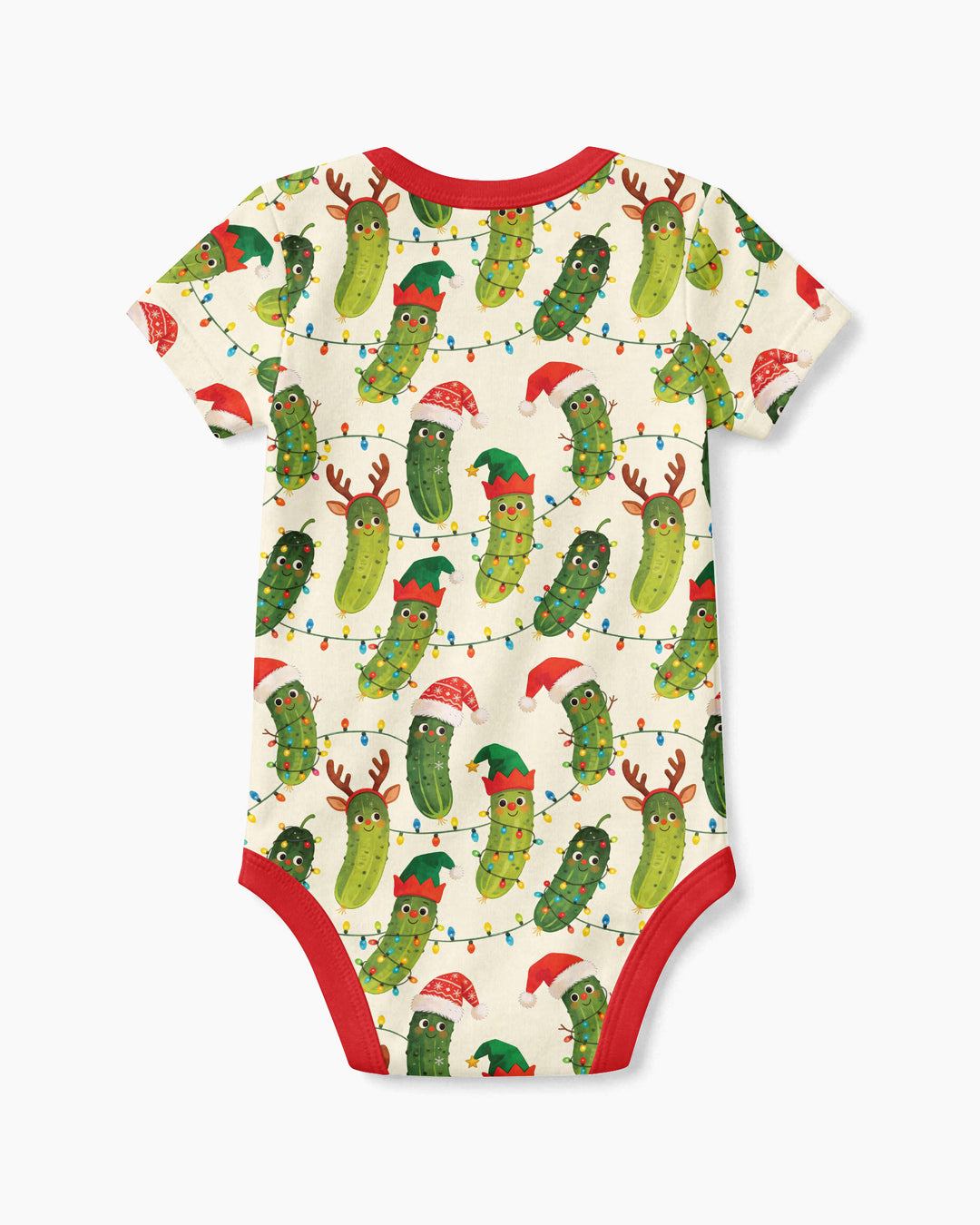 Cheerful Christmas Pickle Bamboo Bodysuit